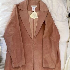 Coldwater Creek Women's Pink Suede Duster